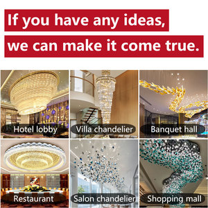 SHENGQIU Professional Custom Large Modern Luxury Crystal Glass Chandelier for Villa Hotel Banquet Hall Staircase - Product Image 4
