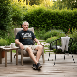 T-shirt « Retired Under New Management See Wife For Details » - Product Image 3