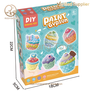 Juguetes de Arte y Manualidades DIY, Set de Yeso Pintado a Color, Manualidades Educativas y Artísticas para Niños, Yeso Creativo para Pintar y Dibujar - Product Image 5