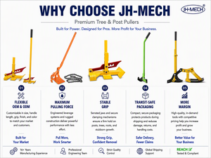 JH-Mech 56.7" Heavy Duty Manual <strong>Tree</strong> Puller Tool Shrubs &amp; Small <strong>Trees</strong> Effortlessly Foldable Carbon Steel <strong>Tree</strong> Root Removing Tool - Product Image 5