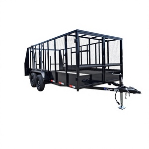 Tuff Dawg 7X16 Landscape Cargo Utility Trailer with 5 Ft High Sides Mesh Doors Max Payload 2001-3000 Kg - Product Image 1