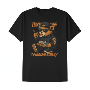 Camiseta de manga larga con diseño de oso de peluche comiendo sushi, comida japonesa, estilo Hip Hop para hombres y mujeres - Product Image 2