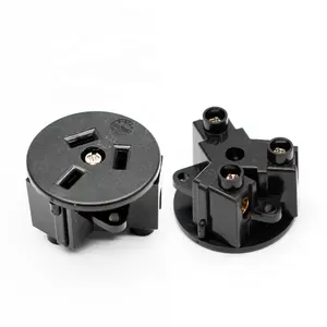 Australia Outdoor Screw In Industry Power Socket 10A 250V New Zealand AU Desktop Power Outlet Black