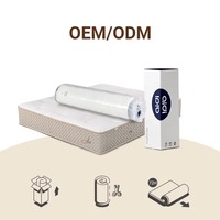 Matelas hybride orthopédique AIDI, mousse à mémoire de forme, ressorts ensachés, matelas enroulable, lit double, utilisation scolaire et hôtelière, 26 cm d'épaisseur