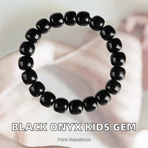 Bracelet extensible en perles rondes d'obsidienne à reflets dorés, pierre précieuse noire naturelle, bijoux faits à la main, cadeau pour hommes et femmes, protection - Product Image 2