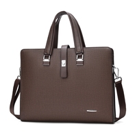 Élégant Sac à Bandoulière de Luxe en PU Imperméable pour Hommes, Sacoche d'Affaires de Bureau ou Porte-Documents, Idéal pour les Trajets Quotidiens