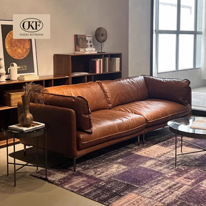 Роскошный диван-софа в стиле Честерфилд из французской кожи, винтажный кожаный диванный гарнитур для гостиной, диваны в скандинавском стиле для гостиной - Product Image 4