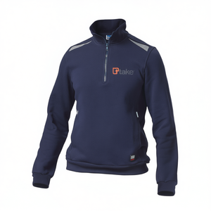 Sweat-shirt de travail régulier gris XL à demi-zip pour la sécurité - Product Image 2