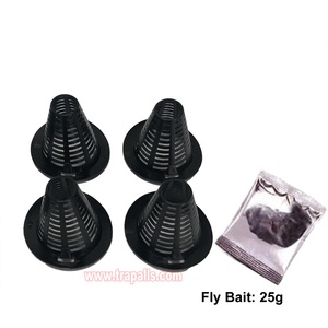 Trampa para insectos portátil de 4 piezas a prueba de escapes, accesorio compatible con trampas de insectos, trampa para moscas, conos para trampas de moscas DIY con cebo para moscas - Product Image 2