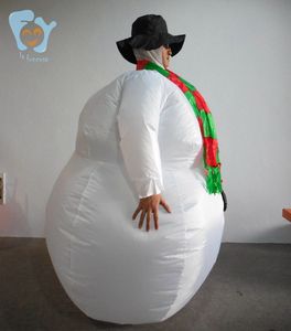 Disfraz Inflable de Muñeco de Nieve <span class=keywords><strong>Olaf</strong></span>, Disfraz de Mascota Unisex para Adultos, Decoración Navideña de Año Nuevo - Product Image 3