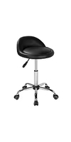 Tabouret de selle à rotation à 360 degrés, nouveau design, expédié depuis notre entrepôt, chaise roulante, tabouret de massage, chaise de barbier