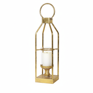 Windproof <b>Large</b> Size Black <b>Candle</b> <b>Lantern</b> Courtyard and Home Decorative Metal Classical <b>Candle</b> <b>Lantern</b> - Product Image 1