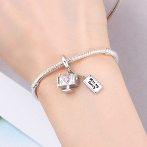 จี้รูปกล่องจดหมายแบบใหม่ - ดีไซน์โดดเด่นมีสไตล์ อุปกรณ์เสริมเครื่องประดับสร้อยข้อมือ DIY สำหรับผู้หญิง - Product Image 6