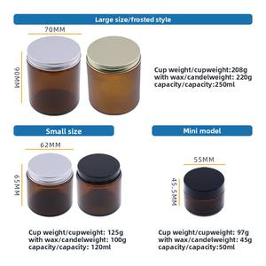 <span class=keywords><strong>Prix</strong></span> de gros Bougeoir décoratif transparent avec couvercle Bocal à bonbons en verre pour bougies avec couvercle Bougeoirs en verre Lanternes et bocaux - Product Image 3