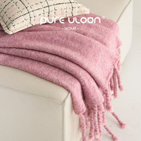 Boucle Pile moelleux doux laine tricot tissage hiver couverture moderne luxe Bauhaus Style confortable canapé jeter couverture salon décor à la maison