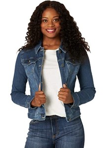 New Women's Vintage Winter Slim-fit Long-sleeved <b>Denim</b> <b>Jacket</b> with Stand Collar Casual Waterproof Oversize Button Coat - Product Image 4