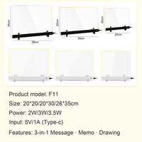Pizarra de Dibujo LED Recargable de 16'' con Control Táctil y Luz Regulable para Niños de 3 a 8 Años, Material Acrílico, Regalo de Navidad o Cumpleaños para Niños y Niñas