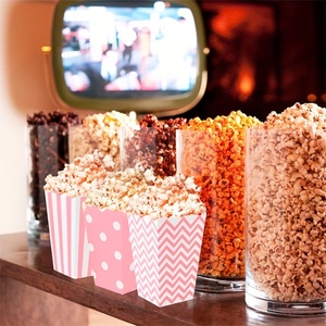 Barquette alimentaire jetable en papier kraft, couleur personnalisée, pour popcorn, fast-food, nachos, tacos, frites, petit emballage, boîte à frites pas chère - Product Image 1