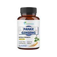 Cápsulas de Panax Ginseng con Té Verde, Directo de Fábrica OEM ODM, Apoyo a la Función Cognitiva, Salud Inmunológica y de la Piel para Adultos