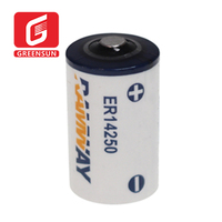 Batterie lithium-ion semi-solide ER14250 RAMWAY pour localisateur GPS, 3,6 V 1200 mAh, température de fonctionnement de -60 à 85 °C, 14,5 x 25 mm, grande taille