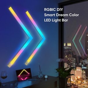 <b>LED</b> Wall <b>Lights</b> with Remote Music Sync RGB <b>USB</b> Powered DIY Indoor Computer Game Bedroom Decoration - Product Image 2