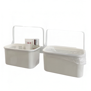 Panier de rangement suspendu au chevet, en plastique blanc, organisateur gain de place pour chambre à coucher, dortoir - Product Image 1