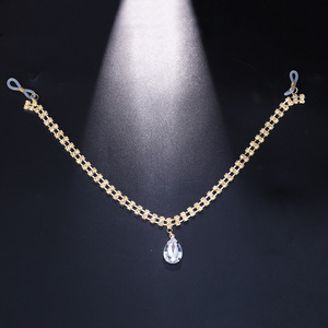 Manna Hot No Piercing Mamelon Cristal Chaîne Du Sein Goutte Strass Corps Chaîne Sexy Pour Les Femmes - Product Image 3