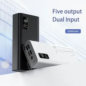 M-퀸 맞춤형 고속 충전 PD 22.5W 5V3A 휴대용 배터리 충전기 Powerbank 20000 휴대용 전원 은행 30000mah 전화 용