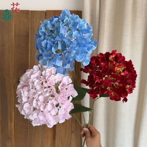 Hua Ding 3D <b>Hydrangea</b> <b>Artificial</b> Flowers Single Branch Silk Wedding Decoration - Product Image 3