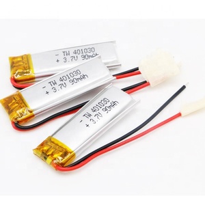 90mah 401030 <span class=keywords><strong>3</strong></span>,7 v power least wholesale wild scorpion Battery de ion lithium polymer cells packet - Product Image 1