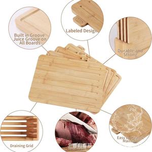 Planche à découper en bambou Fiery Chef, double face, design étiqueté, pour fruits, pain, viande, usage en cuisine - Product Image 3