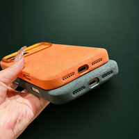Coque de téléphone magnétique minimaliste de couleur unie pour iPhone, personnalisable