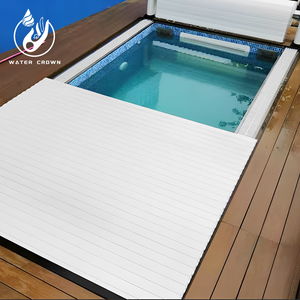 Couverture de <span class=keywords><strong>piscine</strong></span> automatique électrique en aluminium léger Water Crown Custom, outil d'accessoire de protection durable <span class=keywords><strong>pour</strong></span> spa - Product Image 2