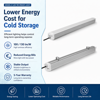 Éclairage LED Tri-Proof à économie d'énergie pour entrepôts frigorifiques 100/130lm/W Indice de protection IP66 Garantie de 5 ans CRI élevé 83