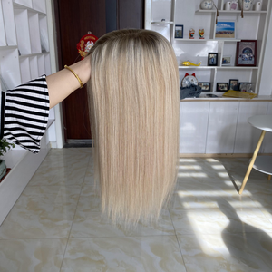 2025 Venda Quente Artesanal 6.5x7 ''Topper De Seda Pode Ser Usada a Qualquer Momento Peruca De Cabelo Humano Natural Embalagem Personalizada - Product Image 6