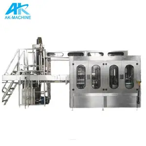 4500-5000BPH línea completa de producción de agua embotellada de máquinas de llenado con máquina de purificador de agua