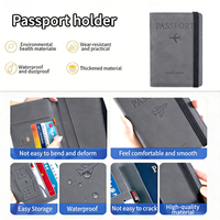 Porte-passeport en cuir PU marbré Kaplo, organiseur de voyage imperméable avec emplacements pour cartes d'identité/d'affaires/de crédit