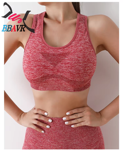 Cheap Oem Custom Logo Seamless Sports Yoga Set Summer Fitness Sportswear Bra Honey <b>Peach</b> Hip Lift Yoga Set - Product Image 4