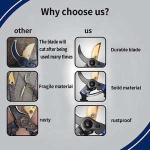 Chuyên nghiệp cao cấp SK5 thép titan vườn cắt tỉa kéo sắc nét bền bỏ qua <span class=keywords><strong>pruner</strong></span> kéo cho làm vườn - Product Image 4