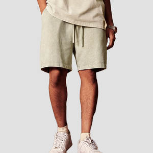 Pantalones cortos informales para hombre, pantalones cortos estampados lavados, pantalones cortos holgados personalizados de algodón - Product Image 4