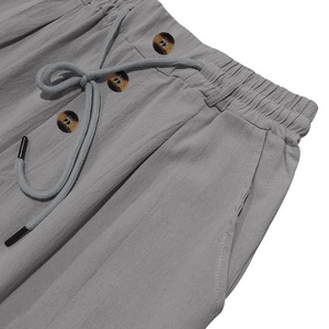 <span class=keywords><strong>Pantalon</strong></span> de sport décontracté polyvalent en coton et lin respirant pour homme, nouvelle collection printemps/été, style européen et <span class=keywords><strong>américain</strong></span>, coupe ample et personnalisable - Product Image 5