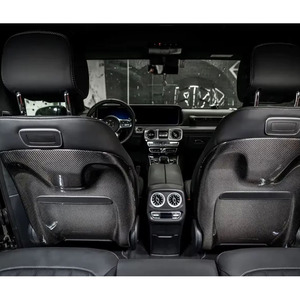 Pièces automobiles, housse de siège en fibre de carbone sèche pour Mercedes Benz <span class=keywords><strong>G</strong></span> <span class=keywords><strong>Wagon</strong></span> W464 G63 G500 AMG G550, accessoires intérieurs - Product Image 3