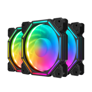 Nuevo diseño, ventiladores RGB de 12V, radiador de refrigeración de torre de enfriador de aire de CPU para <span class=keywords><strong>PC</strong></span> de juegos con disipador de calor de plástico, nuevos ventiladores de carcasa de CPU - Product Image 2