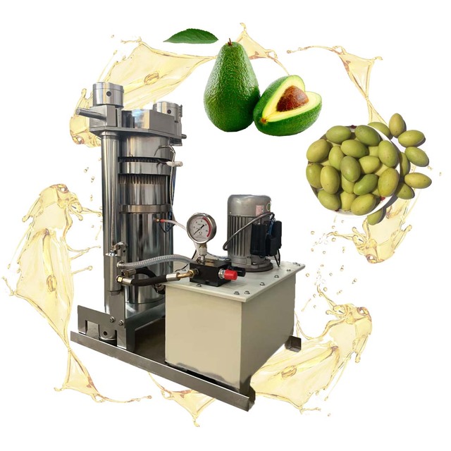 New Tech Hydraulic Oil Press Capacity 30kg/h HJ-HN80  Cold Press  Olive Avocado Oil Process Press Extraction Machine