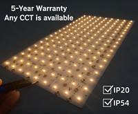 Panneau lumineux LED matriciel Ra90+ DC24V pour table, plafond, bureau, personnalisable CCT, application Tuya, WIFI, IP20/54