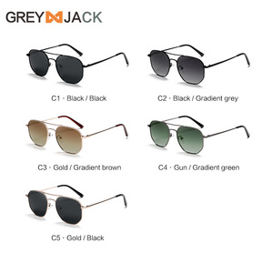 Lunettes de soleil polarisées pour homme Greyjack, monture en métal, verres TAC, protection UV400, noires, pour la conduite, les sports de plein air - Product Image 4