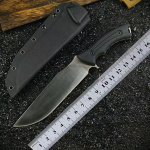 Cuchillo <span class=keywords><strong>de</strong></span> Caza <span class=keywords><strong>de</strong></span> Hoja Fija <span class=keywords><strong>de</strong></span> Acero DC53 <span class=keywords><strong>de</strong></span> Alta Resistencia, Mango G10, Espiga Completa, Punta Caída, Cuchillo <span class=keywords><strong>de</strong></span> Supervivencia para Exteriores con Funda Kydex EDC - Product Image 6