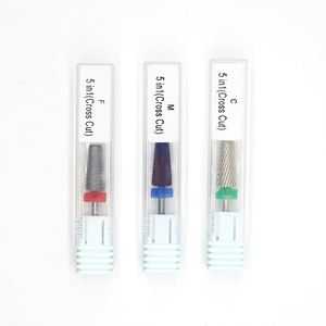 Trapano per unghie viola 7.0 5 in1 punte per unghie taglio a croce in carburo fresa per unghie punta di levigatura per unghie C M F - Product Image 6