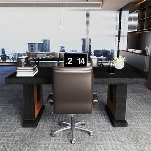 Nouveau design, mobilier de bureau moderne, table en bois, bureau de direction, bureau en bois de chêne noir - Product Image 5