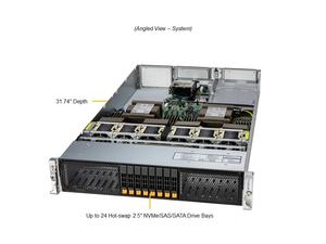 เซิร์ฟเวอร์แบบติดตั้งบนแร็ค SYS-222HA-TN 2U พร้อมโปรเซสเซอร์ Intel Xeon 6 ตัว รองรับ DDR5 และ GPU สำหรับ AI เหมาะสำหรับองค์กร - Product Image 3